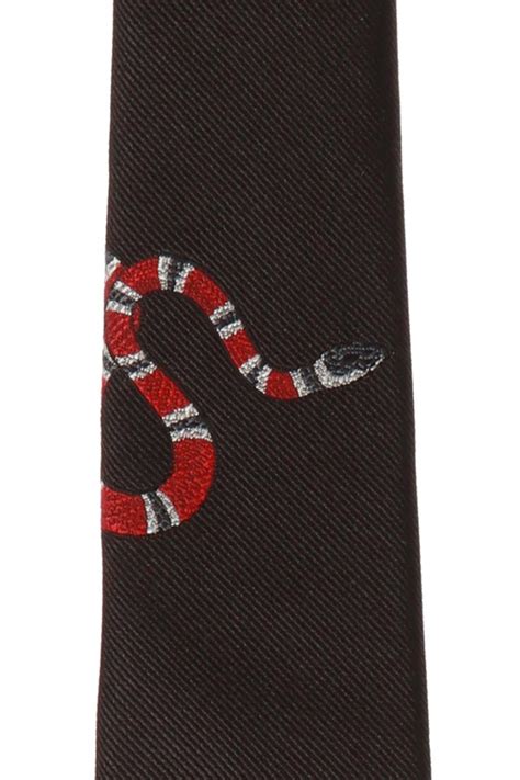 Gucci Snake Solid Tie 